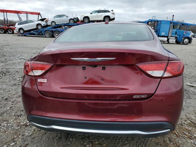 1C3CCCAB6GN108288 - 2016 CHRYSLER 200 LIMITED MAROON photo 6