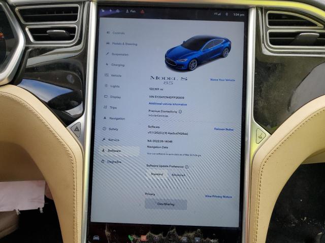 5YJSA1CN4DFP26809 - 2013 TESLA MODEL S Կապույտ լուսանկար 9