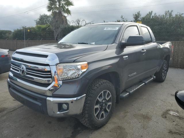 5TFRY5F12GX204930 - 2016 TOYOTA TUNDRA DOUBLE CAB SR/SR5 GRAY photo 1