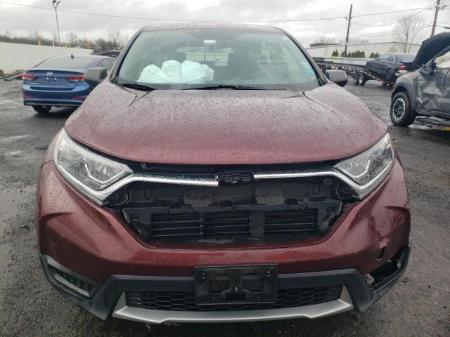 2HKRW6H39KH226678 - 2019 HONDA CR-V LX MAROON photo 5