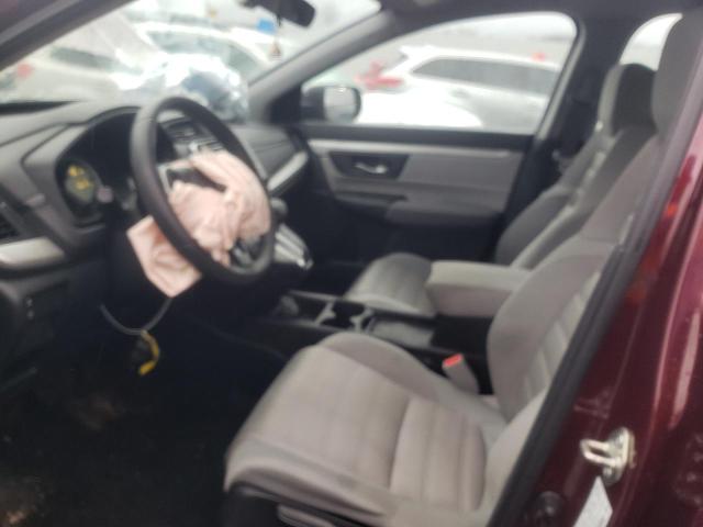 2HKRW6H39KH226678 - 2019 HONDA CR-V LX MAROON photo 7