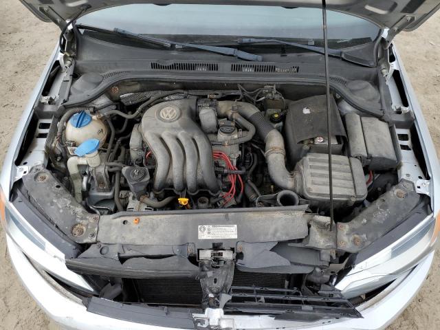 3VW2K7AJ8BM068661 - 2011 VOLKSWAGEN JETTA BASE Արծաթագույն լուսանկար 11