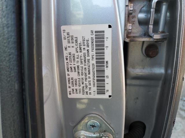 1HGCP2F4XAA074229 - 2010 HONDA ACCORD LXP SILVER photo 12