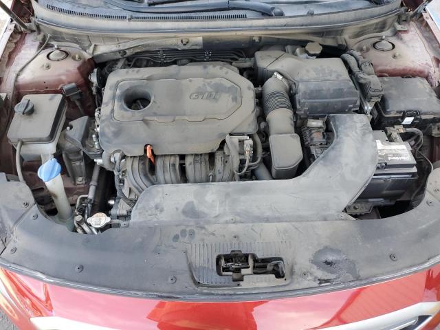 5NPE24AF2FH206555 - 2015 HYUNDAI SONATA SE BURGUNDY photo 11