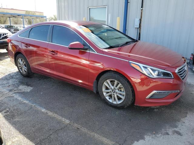 5NPE24AF2FH206555 - 2015 HYUNDAI SONATA SE BURGUNDY photo 4