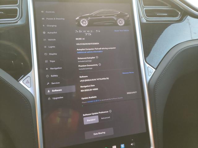5YJSA1E18HF208654 - 2017 TESLA MODEL S 黑色 照片 9