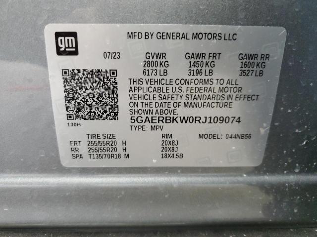 5GAERBKW0RJ109074 - 2024 BUICK ENCLAVE ESSENCE SILVER photo 13