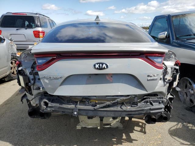 KNAE45LC9K6043228 - 2019 KIA STINGER GT1 SILVER photo 6