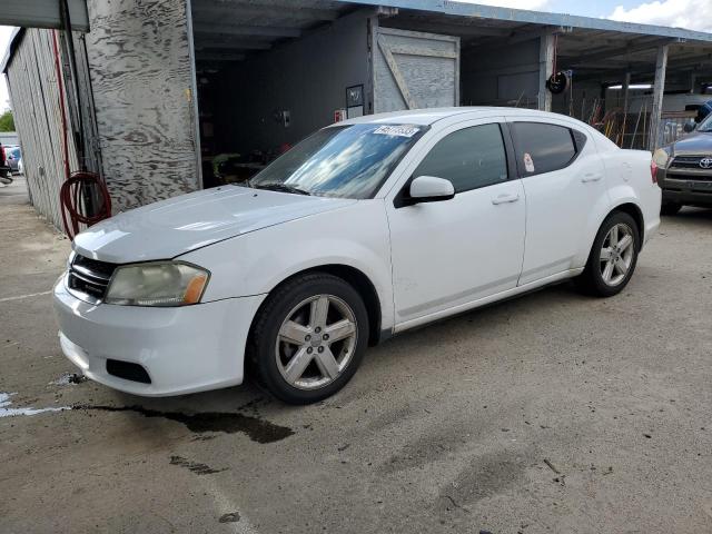 1B3BD1FBXBN557324 - 2011 DODGE AVENGER MAINSTREET WHITE photo 1