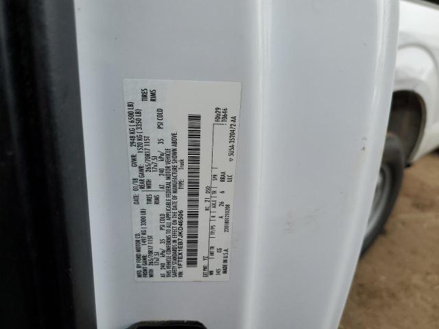 1FTEX1EB7JKD46506 - 2018 FORD F150 SUPER CAB WHITE photo 12