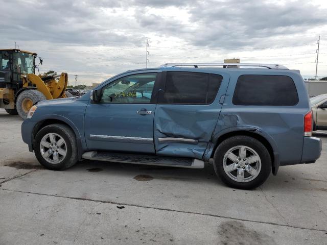 5N1BA0ND0BN624593 - 2011 NISSAN ARMADA SV BLUE photo 9