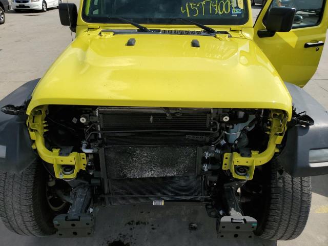 1C4HJXAG6PW549116 - 2023 JEEP WRANGLER SPORT YELLOW photo 11