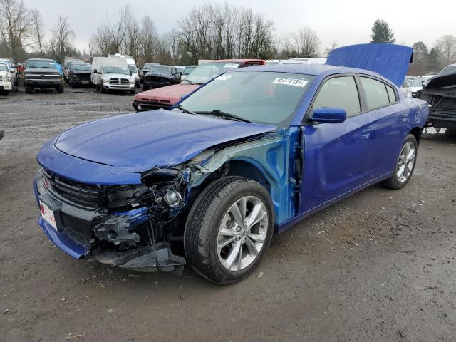 2C3CDXJG2MH685145 - 2021 DODGE CHARGER SXT BLUE photo 1