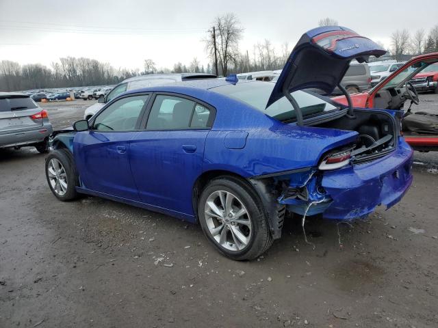 2C3CDXJG2MH685145 - 2021 DODGE CHARGER SXT BLUE photo 2