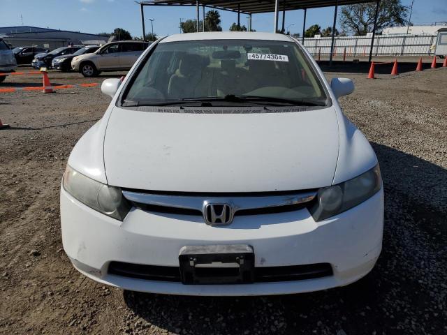 2HGFA16518H354831 - 2008 HONDA CIVIC LX WHITE photo 5