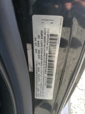 3VWPG3AG6AM006680 - 2010 VOLKSWAGEN NEW BEETLE BLACK photo 12