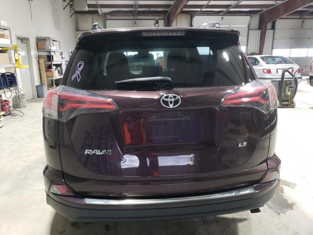 2T3ZFREV0JW444216 - 2018 TOYOTA RAV4 LE PURPLE photo 6