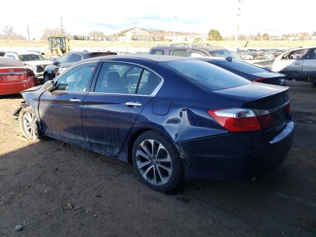 1HGCR2F53FA096695 - 2015 HONDA ACCORD SPORT BLUE photo 2