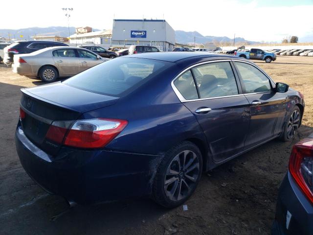 1HGCR2F53FA096695 - 2015 HONDA ACCORD SPORT BLUE photo 3