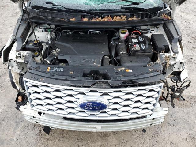 1FM5K8HT4JGC30626 - 2018 FORD EXPLORER PLATINUM WHITE photo 12