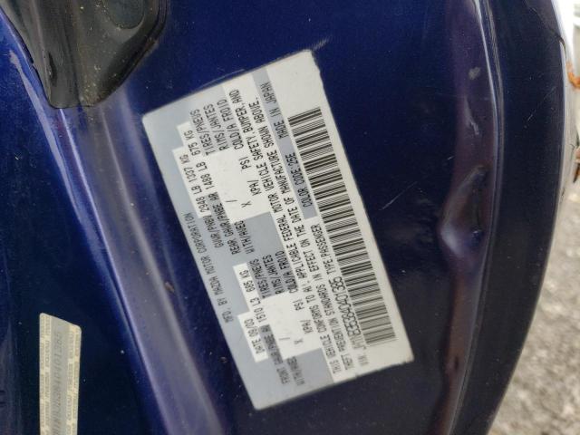 JM1NB353840401385 - 2004 MAZDA MX-5 MIATA BASE BLUE photo 12