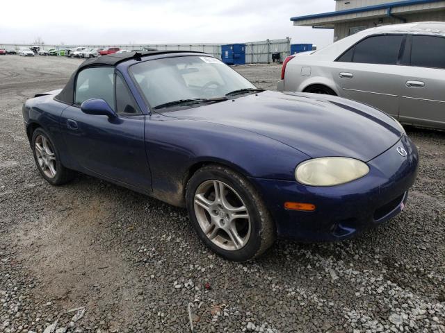 JM1NB353840401385 - 2004 MAZDA MX-5 MIATA BASE BLUE photo 4