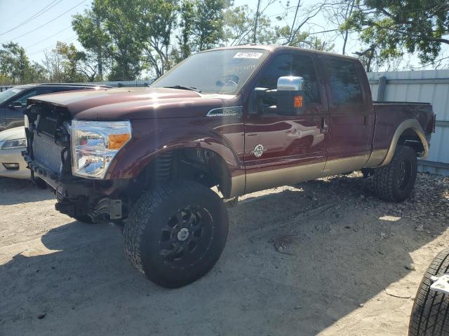 1FT7W2BT1CEB95033 - 2012 FORD F250 SUPER DUTY MAROON photo 1