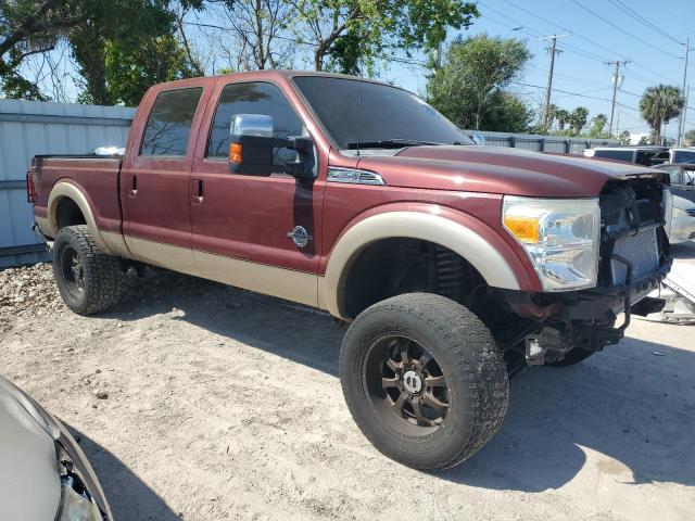 1FT7W2BT1CEB95033 - 2012 FORD F250 SUPER DUTY MAROON photo 4