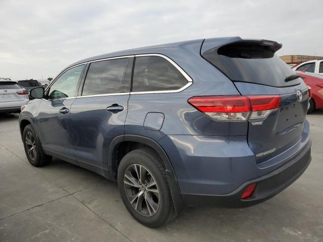 5TDZARFH8KS050232 - 2019 TOYOTA HIGHLANDER LE BLUE photo 2