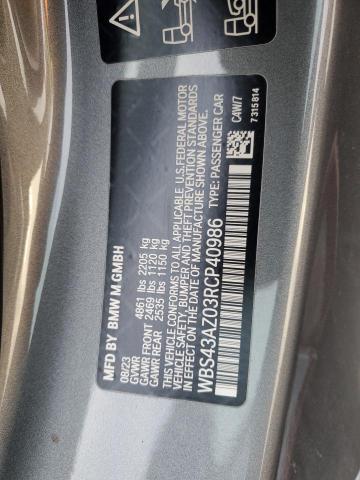 WBS43AZ03RCP40986 - 2024 BMW M4 COMPETITION SILVER photo 12