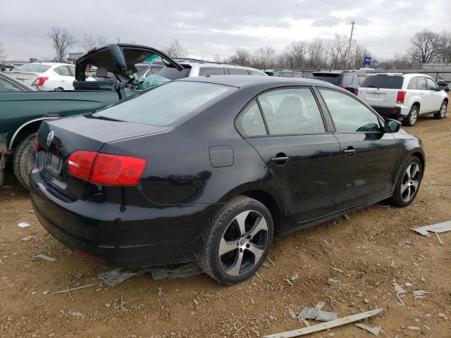 3VW2K7AJ2DM294746 - 2013 VOLKSWAGEN JETTA BASE أسود صورة 3