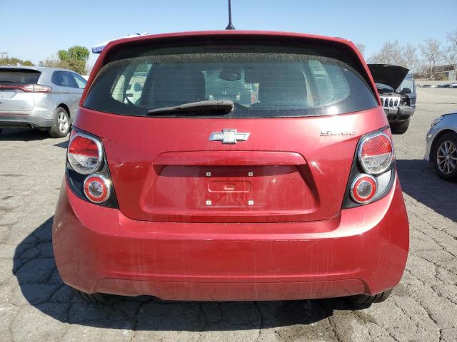 1G1JA6SH2C4180451 - 2012 CHEVROLET SONIC LS BURGUNDY photo 6