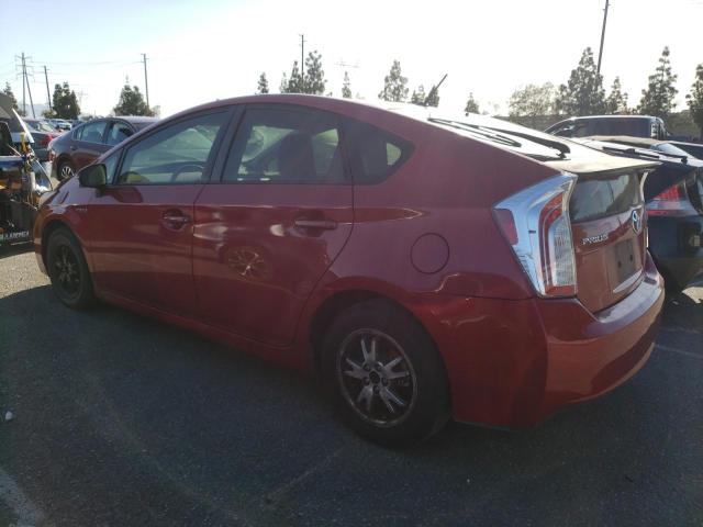 JTDKN3DU5C1598223 - 2012 TOYOTA PRIUS RED photo 2