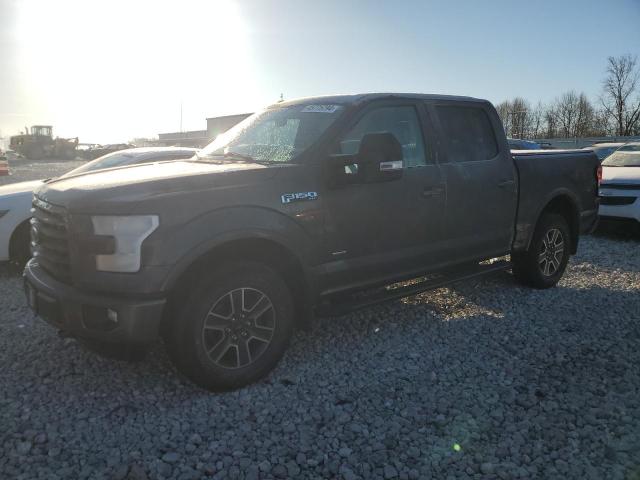 1FTEW1EP5FFC32681 - 2015 FORD F150 SUPERCREW GRAY photo 1