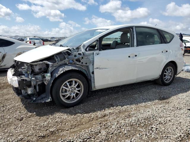 JTDZN3EU7FJ028709 - 2015 TOYOTA PRIUS V WHITE photo 1