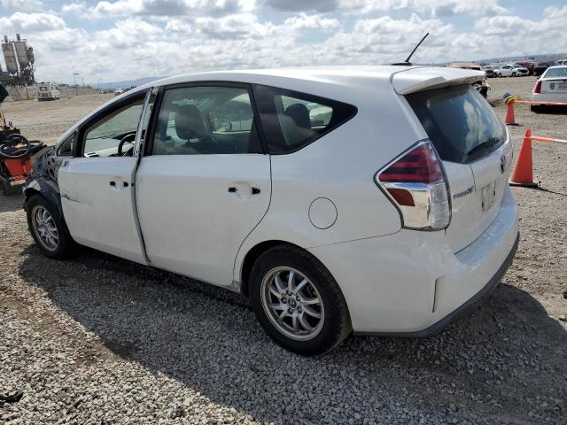 JTDZN3EU7FJ028709 - 2015 TOYOTA PRIUS V WHITE photo 2