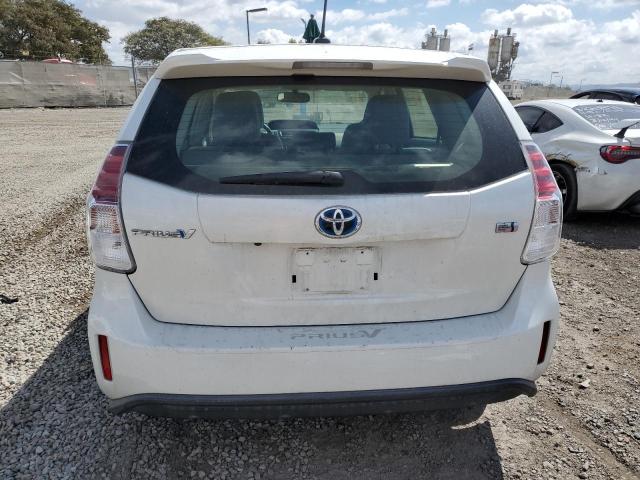 JTDZN3EU7FJ028709 - 2015 TOYOTA PRIUS V WHITE photo 6