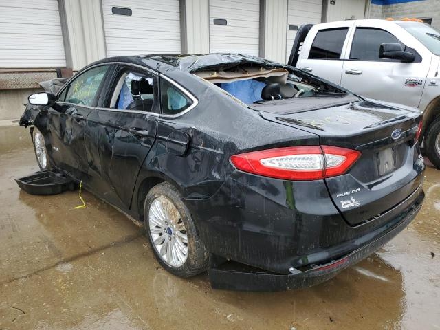 3FA6P0LU9DR175962 - 2013 FORD FUSION SE HYBRID BLACK photo 2