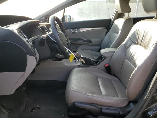 2HGFB2F99DH550810 - 2013 HONDA CIVIC EXL შავი ფოტო 7