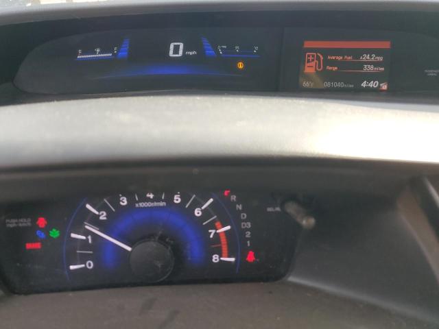 2HGFB2F99DH550810 - 2013 HONDA CIVIC EXL შავი ფოტო 9