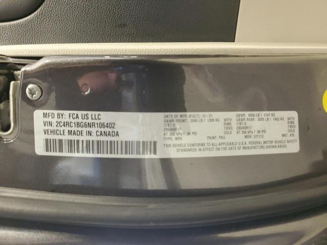 2C4RC1BG6NR106402 - 2022 CHRYSLER PACIFICA TOURING L GRAY photo 13