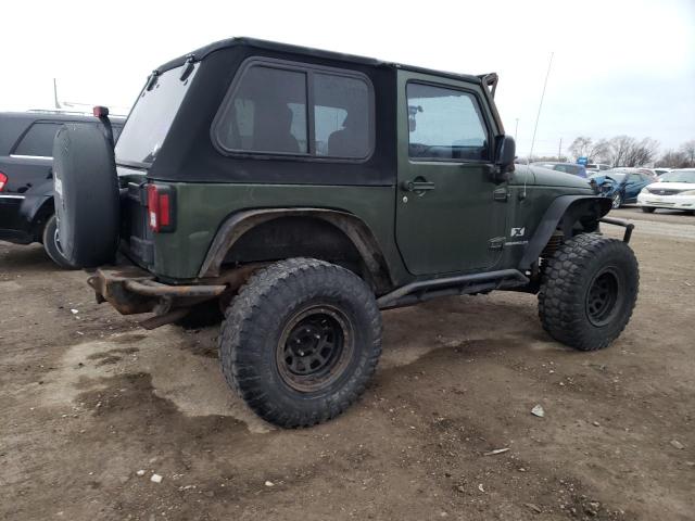 1J4FA241X7L193508 - 2007 JEEP WRANGLER X GREEN photo 3