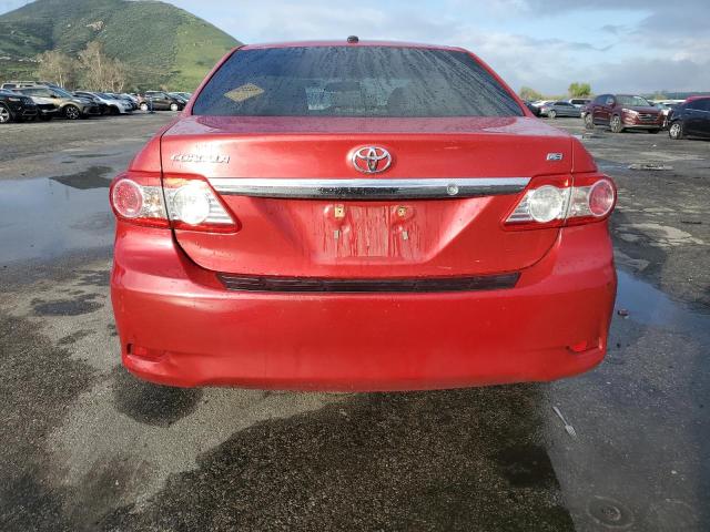 2T1BU4EE9CC906604 - 2012 TOYOTA COROLLA BASE RED photo 6