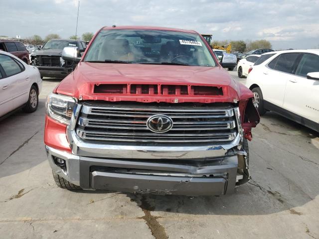 5TFAW5F1XJX742401 - 2018 TOYOTA TUNDRA CREWMAX 1794 RED photo 5