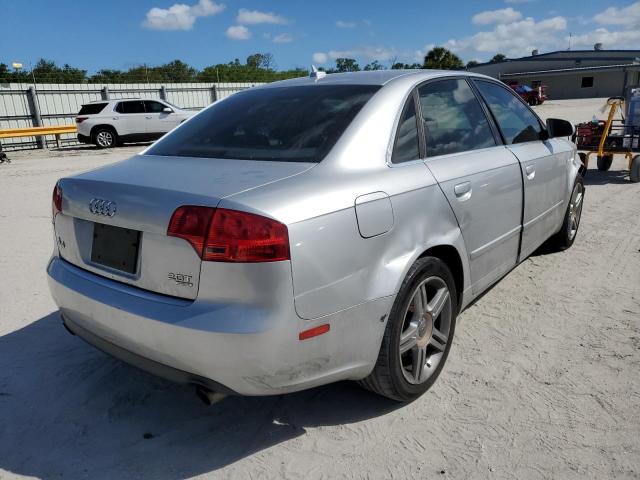 WAUDF78E97A101502 - 2007 AUDI A4 2.0T QUATTRO SILVER photo 3