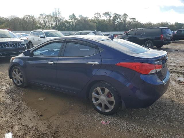 5NPDH4AE7DH177536 - 2013 HYUNDAI ELANTRA GLS BLUE photo 2