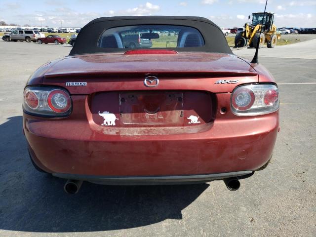 JM1NC25F980153090 - 2008 MAZDA MX-5 MIATA RED photo 6