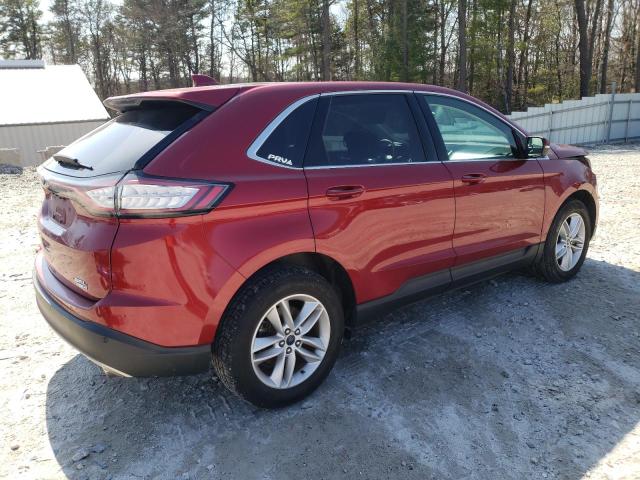 2FMTK4J91FBC04773 - 2015 FORD EDGE SEL RED photo 3