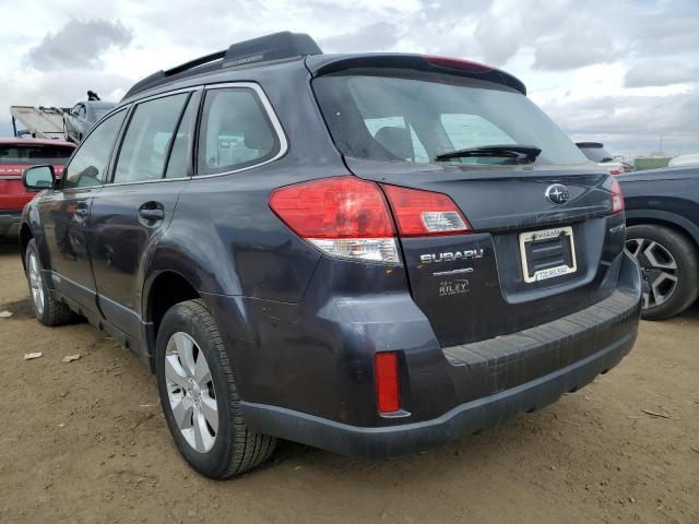 4S4BRCAC7C3250987 - 2012 SUBARU OUTBACK 2.5I GRAY photo 2