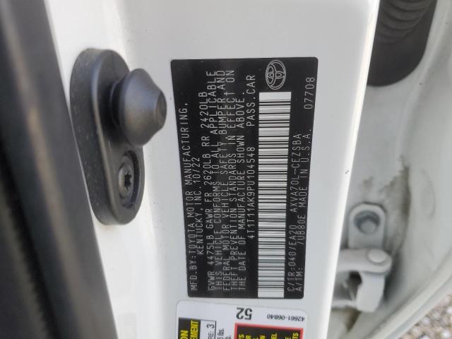 4T1T11AK9PU104548 - 2023 TOYOTA CAMRY SE NIGHT SHADE WHITE photo 13